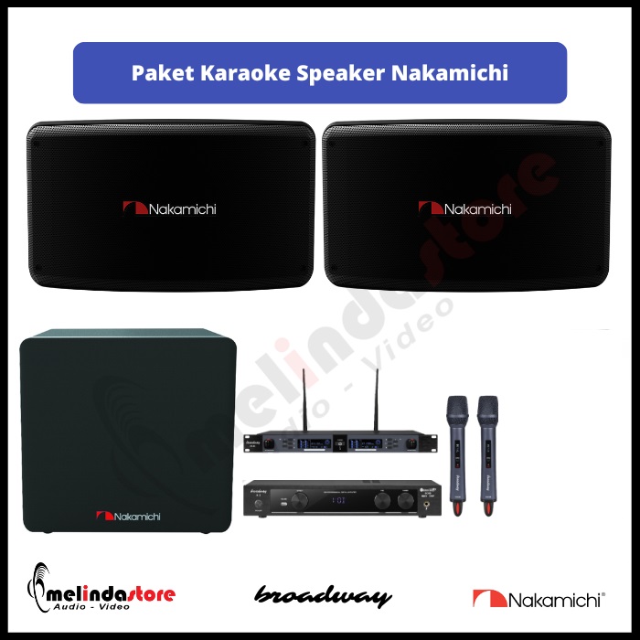 Paket Karaoke Speaker Nakamichi F1 - No Touch dan Player